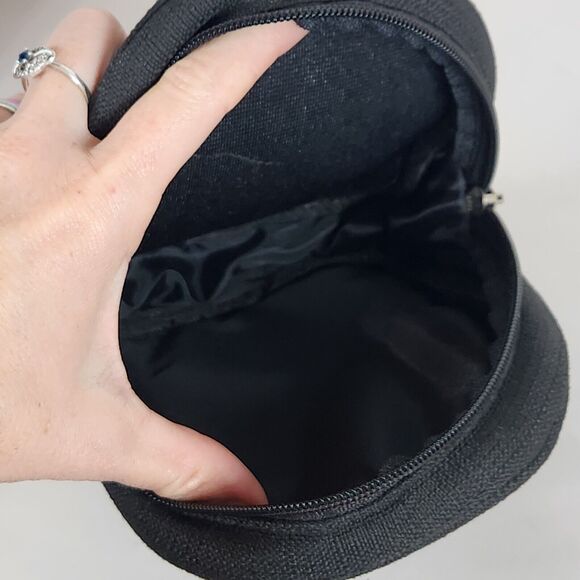 Burton Golf Valuables Pouch Bag Balls Holder Black Zippered wristlet Keychain - Picture 7 of 10